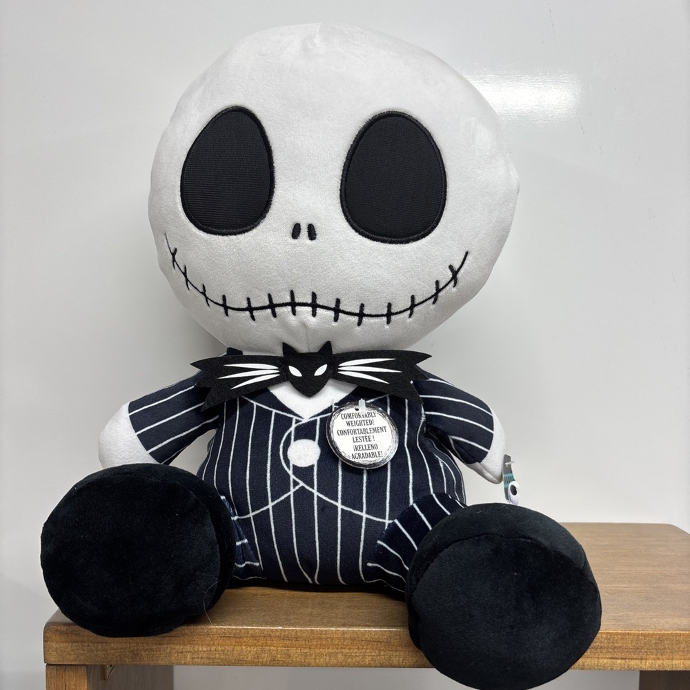 The Nightmare Before Christmas Jack Skellington Weighted Plush New With Tags